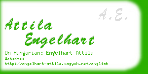 attila engelhart business card